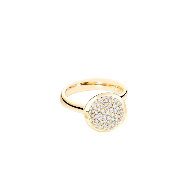 Tamara Comolli 18K Yellow Gold Diamond Stackable Ring