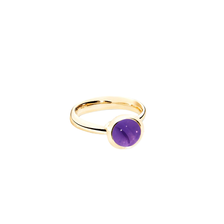 Tamara Comolli 18K Yellow Gold Amethyst Bouton Ring