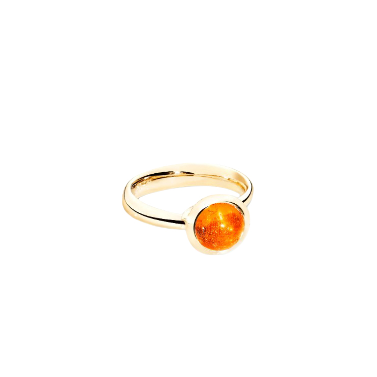 Tamara Comolli 18K Yellow Gold Garnet Bouton Ring