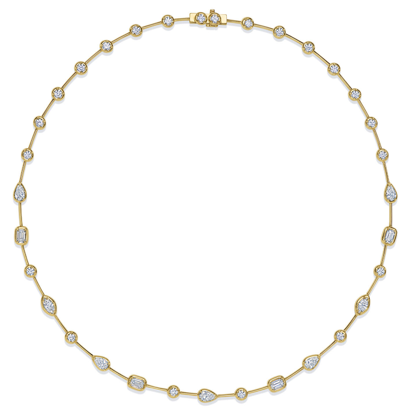 Kwiat 18K Yellow Gold Starry Night Diamond Necklace - 6456