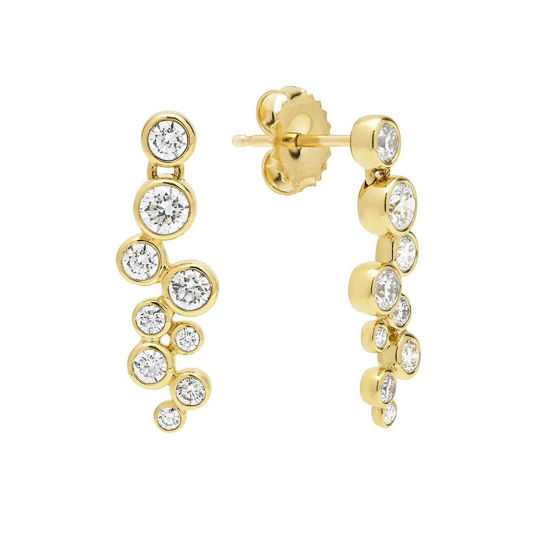 LAGOS 18K Yellow Gold Linear Earrings