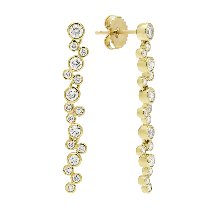 LAGOS 18K Yellow Gold Diamond Drop Earrings
