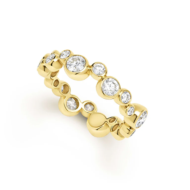 LAGOS 18K Yellow Gold Diamond Stackable Ring