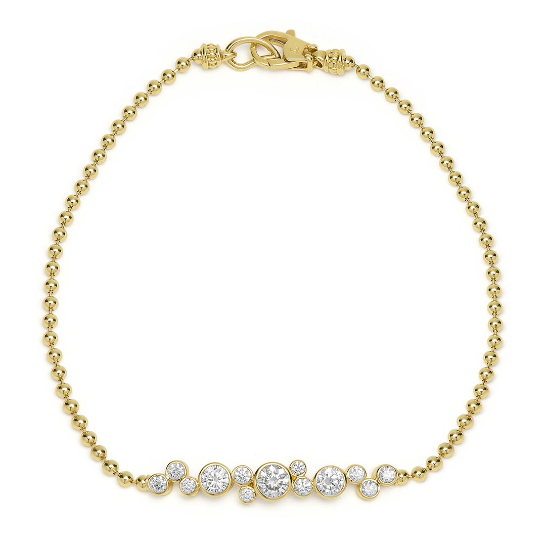LAGOS 18K Yellow Gold Diamond Bracelet
