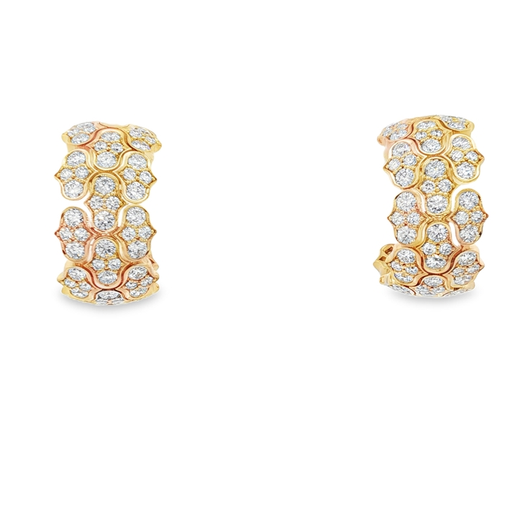 Roberto Coin 18K Yellow Gold Diamond Earrings