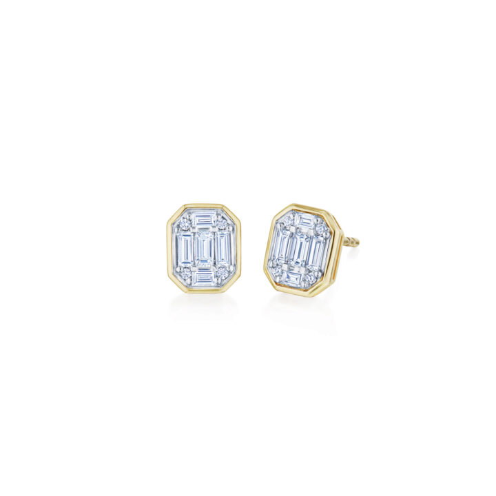 Kwiat 18K Yellow Gold Sunburst Diamond Earrings - 6459