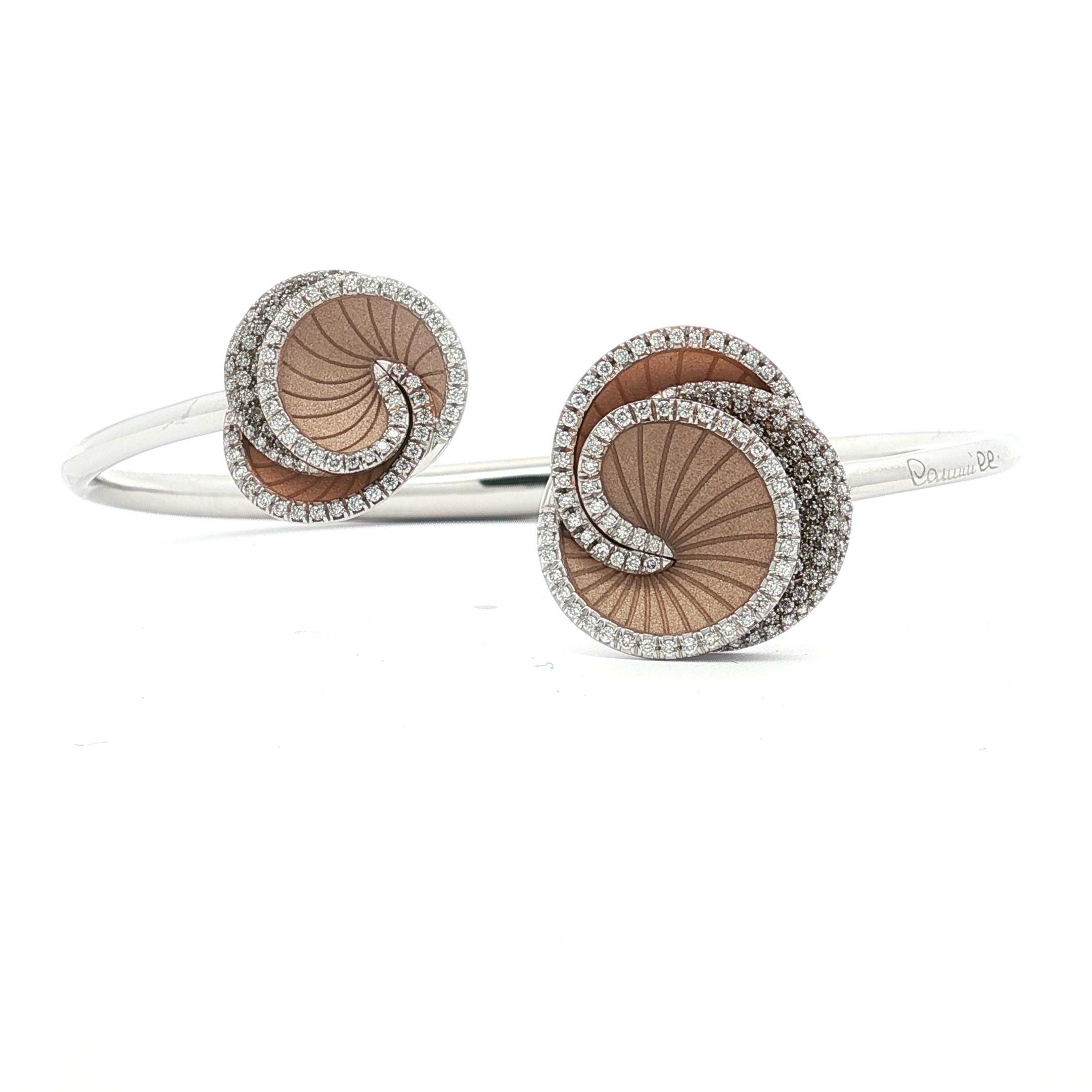 18K Tri Color Gold AnnaMaria Cammilli Diamond Hypnose Bracelet