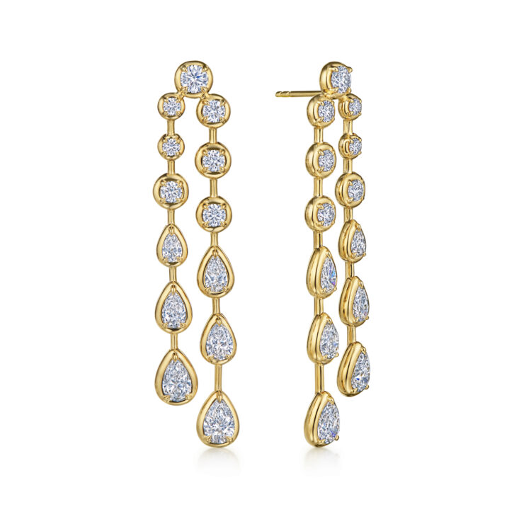 Kwiat 18K Yellow Gold Diamond Starry Night Earrings