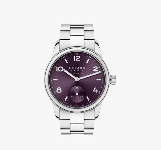 SS NOMOS GLASHUTTE CLUB SPORT NEOMATIK 37MM PETROL GREEN BRACELET - 757