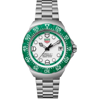 TAG HEUER FORMULA 1 38MM GREEN WHITE RED BRACELET