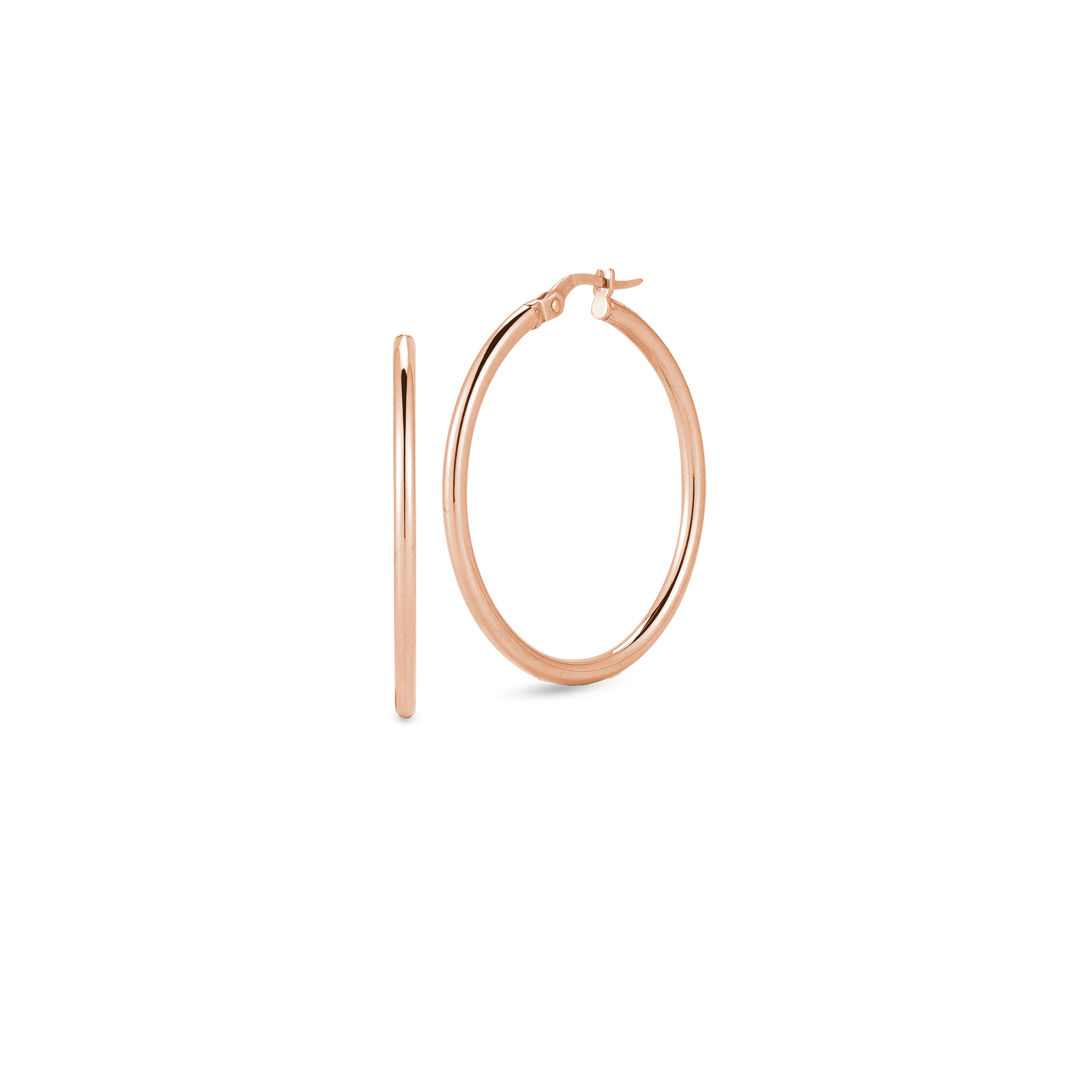 18K ROSE GOLD THE PERFECT HOOP MEDIUM EARRINGS