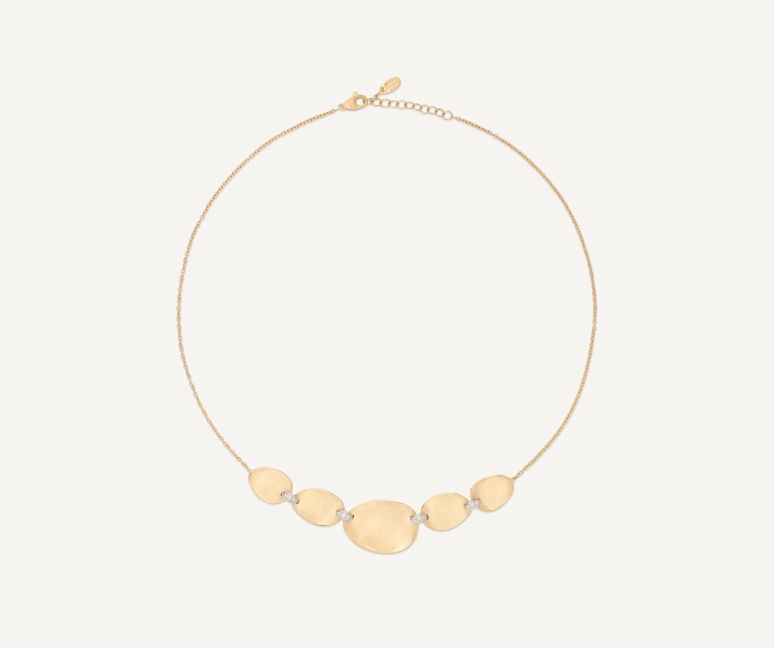 18YW M.BICEGO Halfsie Necklace with Diamond Accents