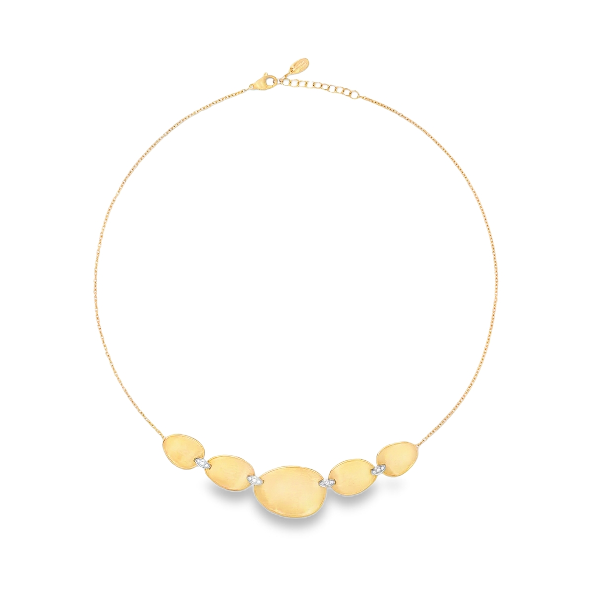 Marco Bicego 18K Yellow and White Gold Lunaria Diamond Necklace