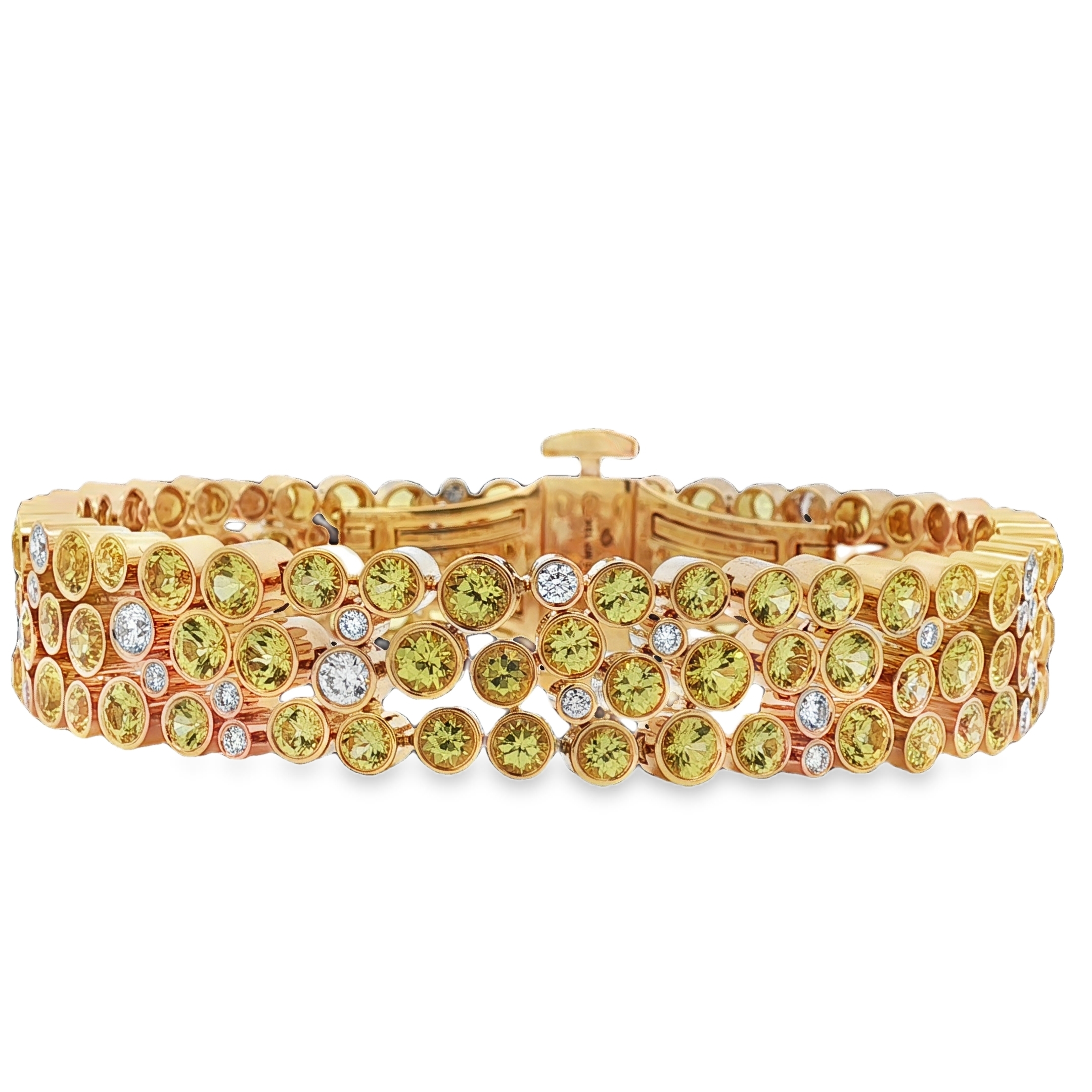 Robert Procop 18K Yellow Gold De La Vie Yellow Sapphire and diamond Bracelet - 55525