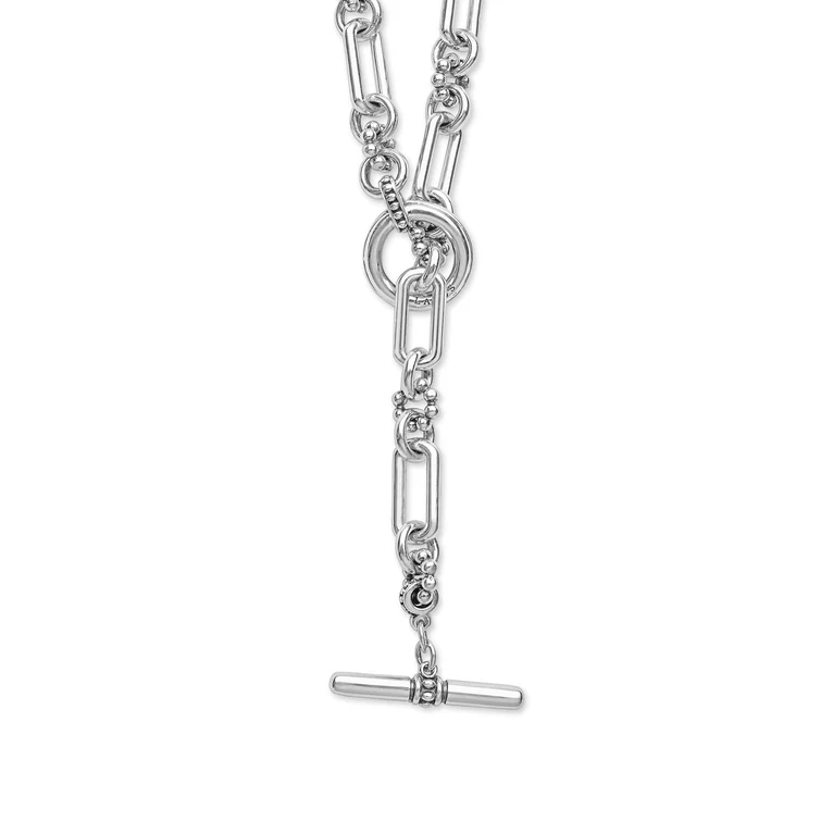 LAGOS Sterling Silver Signature Caviar Link Necklace