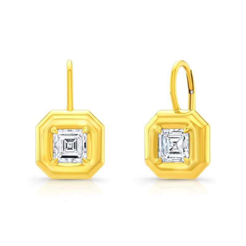 Rahaminov 18K Yellow Gold Diamond Earrings - EAR-6301