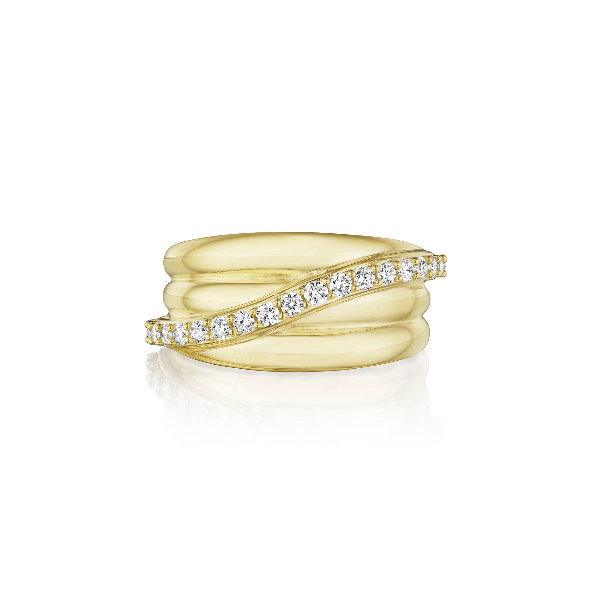 Penny Preville 18K Yellow Gold Bold Gold Diamond Band