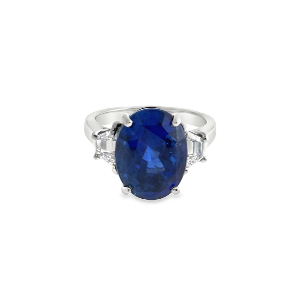 Piranesi Platinum Sapphire and Diamond Three-Stone Ring - R2046-266