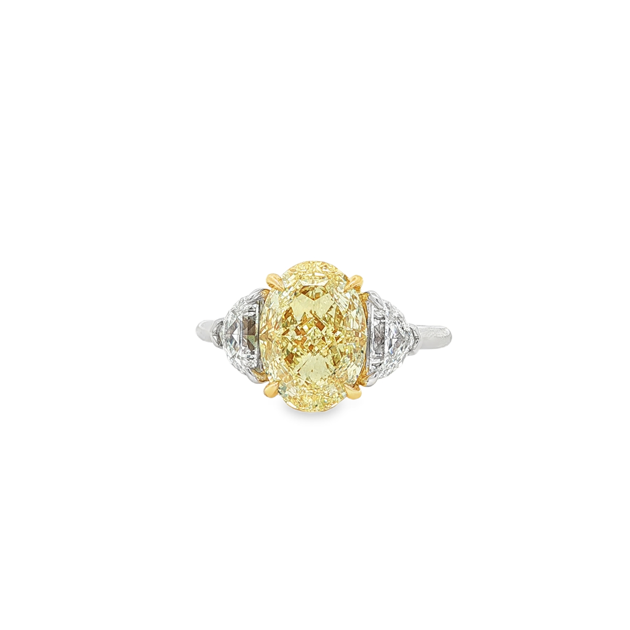 Piranesi Platinum and 18K Yellow Gold Diamond Three-Stone Ring - R3115-29