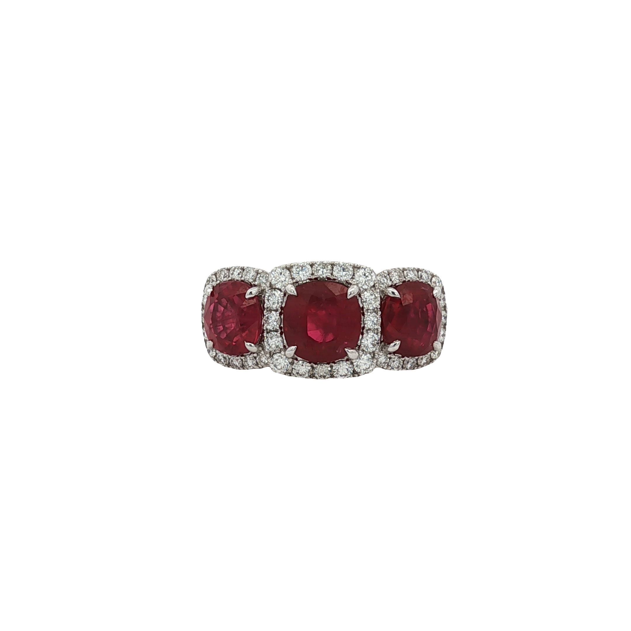 Piranesi 18K White Gold Ruby and Diamond Ring - R4885-9