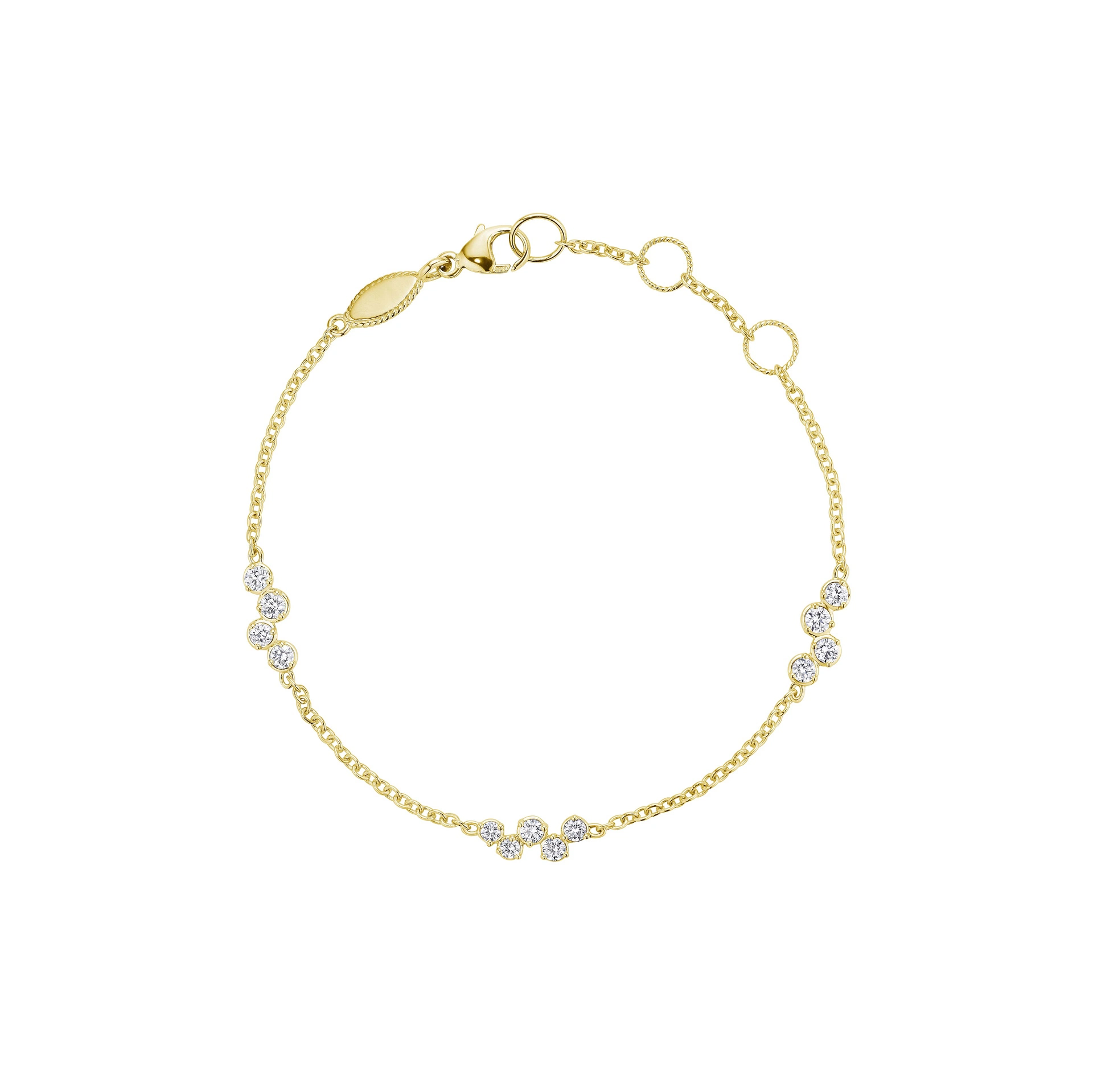 Penny Preville 18K Yellow Gold Stardust Diamond Station Bracelet