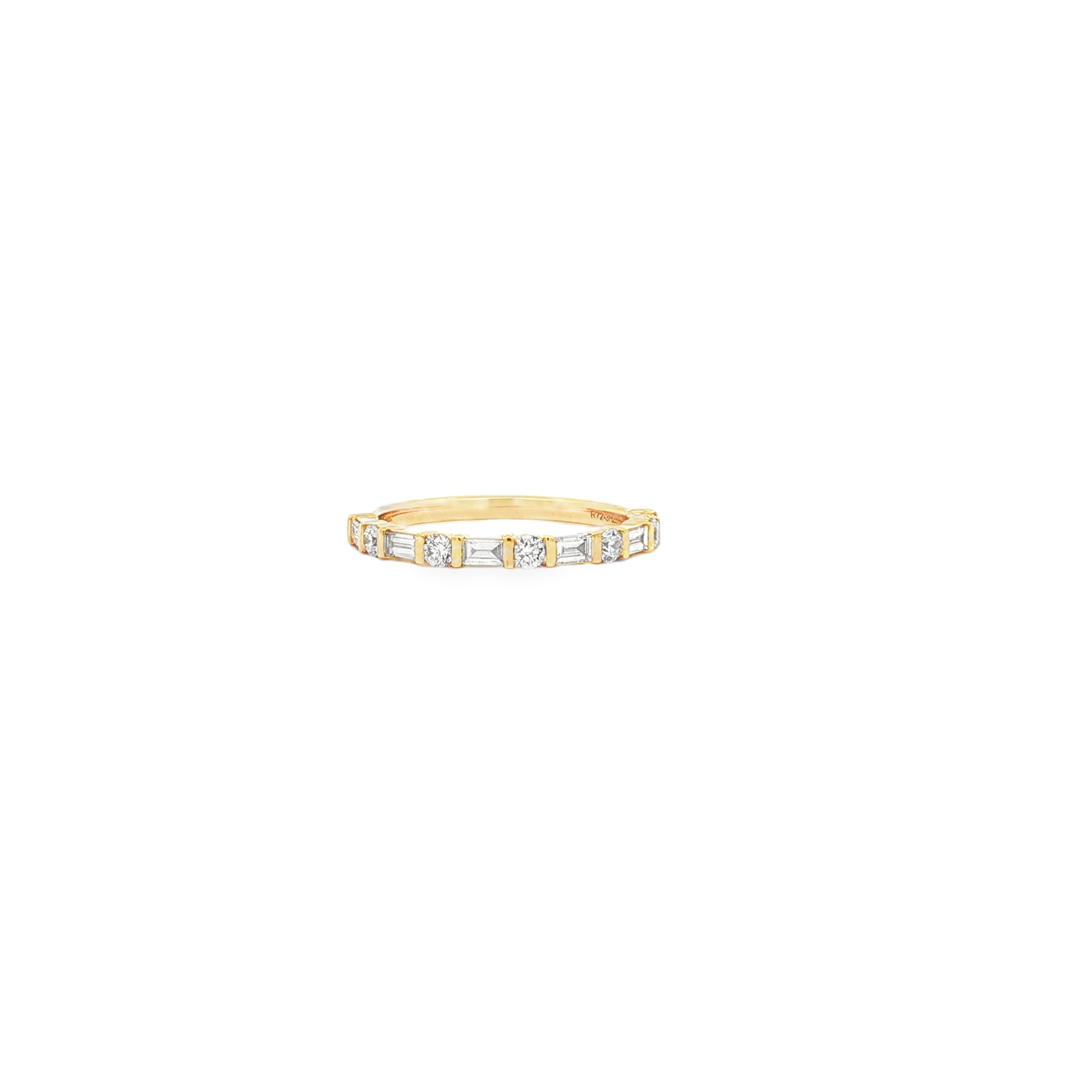 Henri Daussi 14K Yellow Gold Diamond Band