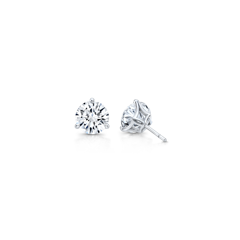 Rahaminov 18K White Gold Diamond Stud Earrings - ST-2494