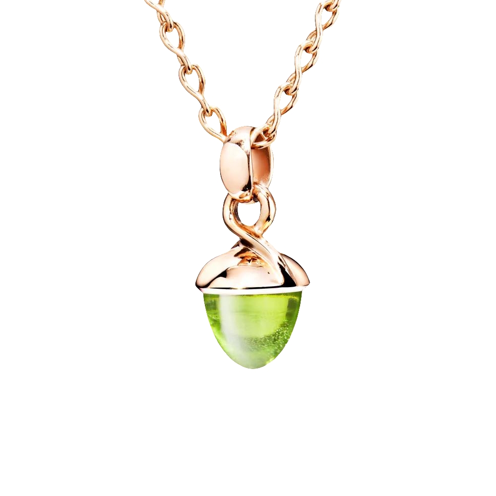 18R T.COMOLLI PERIDOT MIKADO BOUQUET PENDANT - P-MB-PER-RG