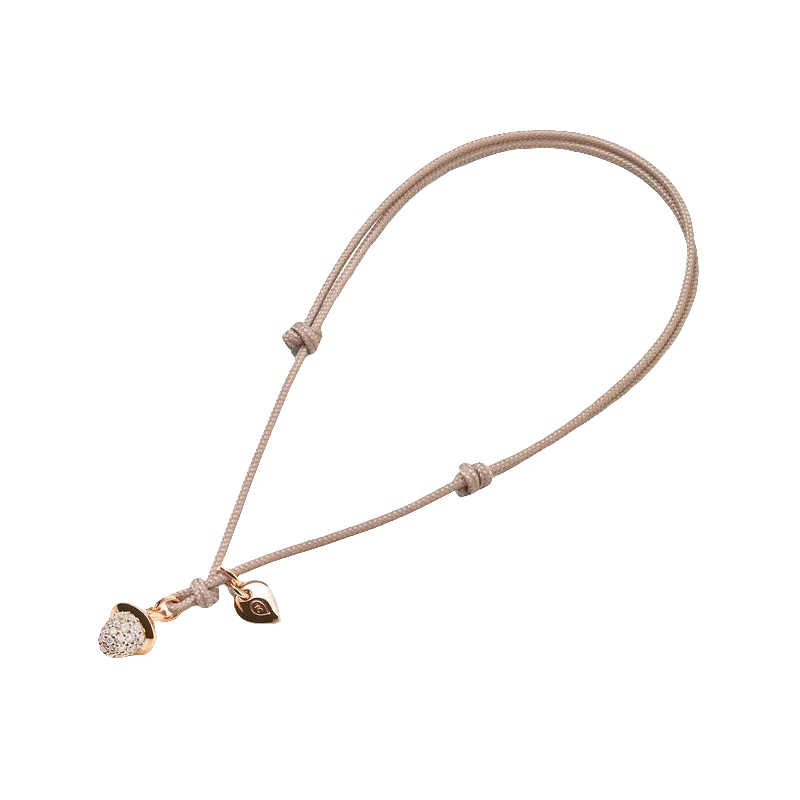 Tamara Comolli 18K Rose Gold Mikado Pave Diamond Bracelet