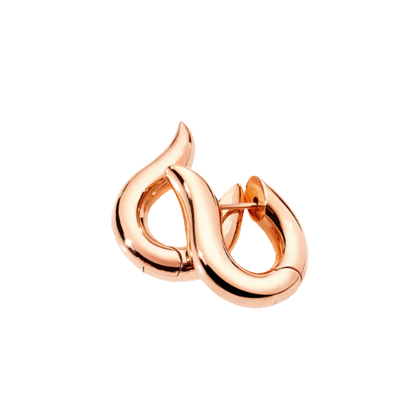 Tamara Comolli 18K Rose Gold Signature Large Hoop Earrings