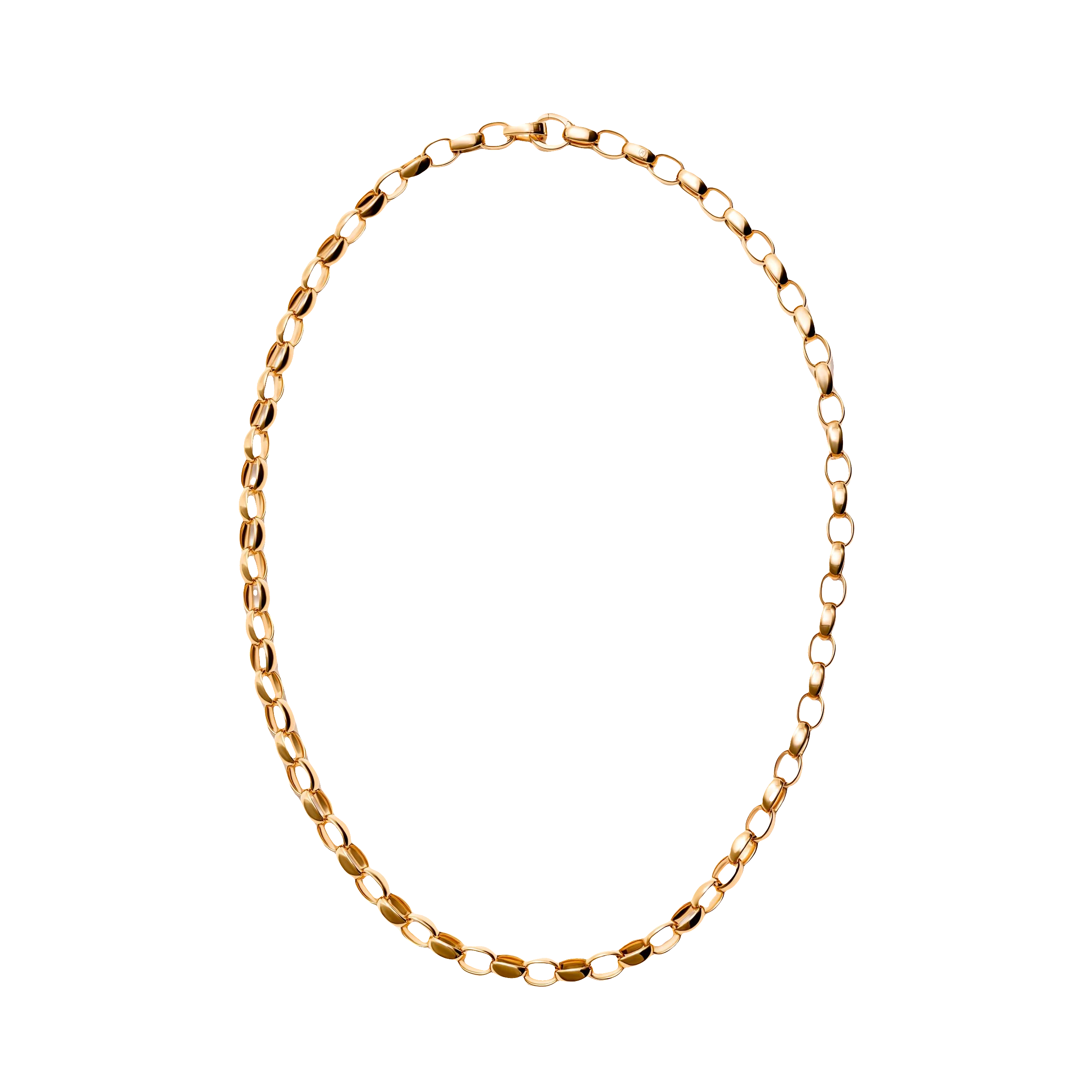 Tamara Comolli 18K Rose Gold Signature Oval Link Necklace itemprop=