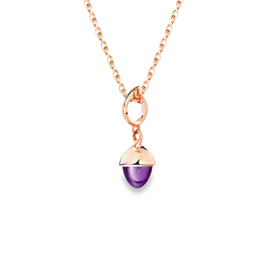 Tamara Comolli 18K Rose Gold Mikado Amethyst Flamenco Pendant