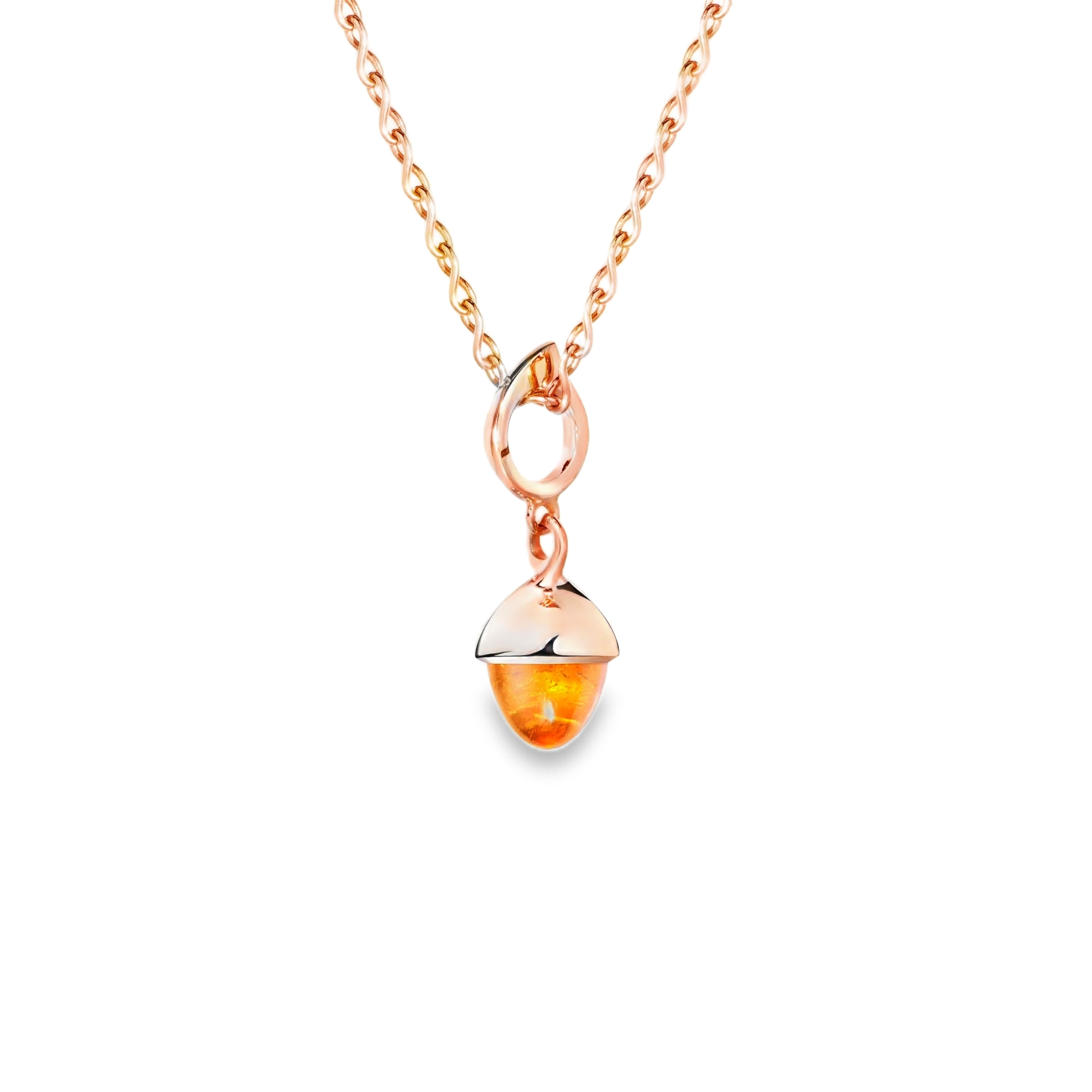 Tamara Comolli 18K Rose Gold Mikado Mandarin Garnet Flamenco Pendant