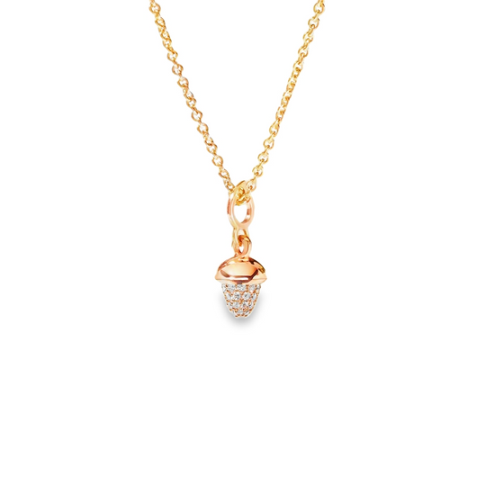Tamara Comolli 18K Rose Gold Mini Mikado Diamond Pendant Necklace