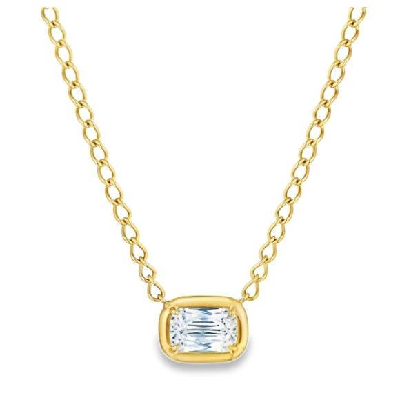 Kwiat 18K Yellow Gold ASHOKA Solitaire Necklace