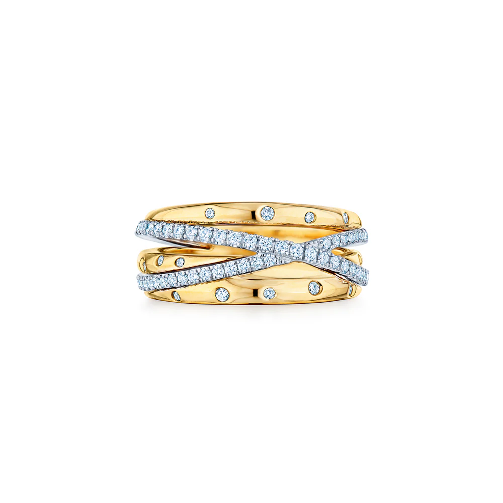 Kwiat 18K Yellow Gold Orbit Diamond Ring