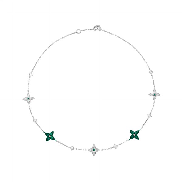 18W MARIANI LUCILLA 1.85TW GHSI 0.88 EMERALD FLOWER NECKLACE - 03880CO