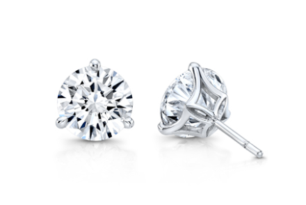 Rahaminov 18K White Gold Diamond Stud Earrings - ST-2521