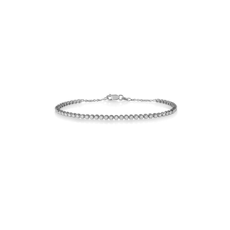 Roberto Coin 18K White Gold Classic Diamond Tennis Bracelet
