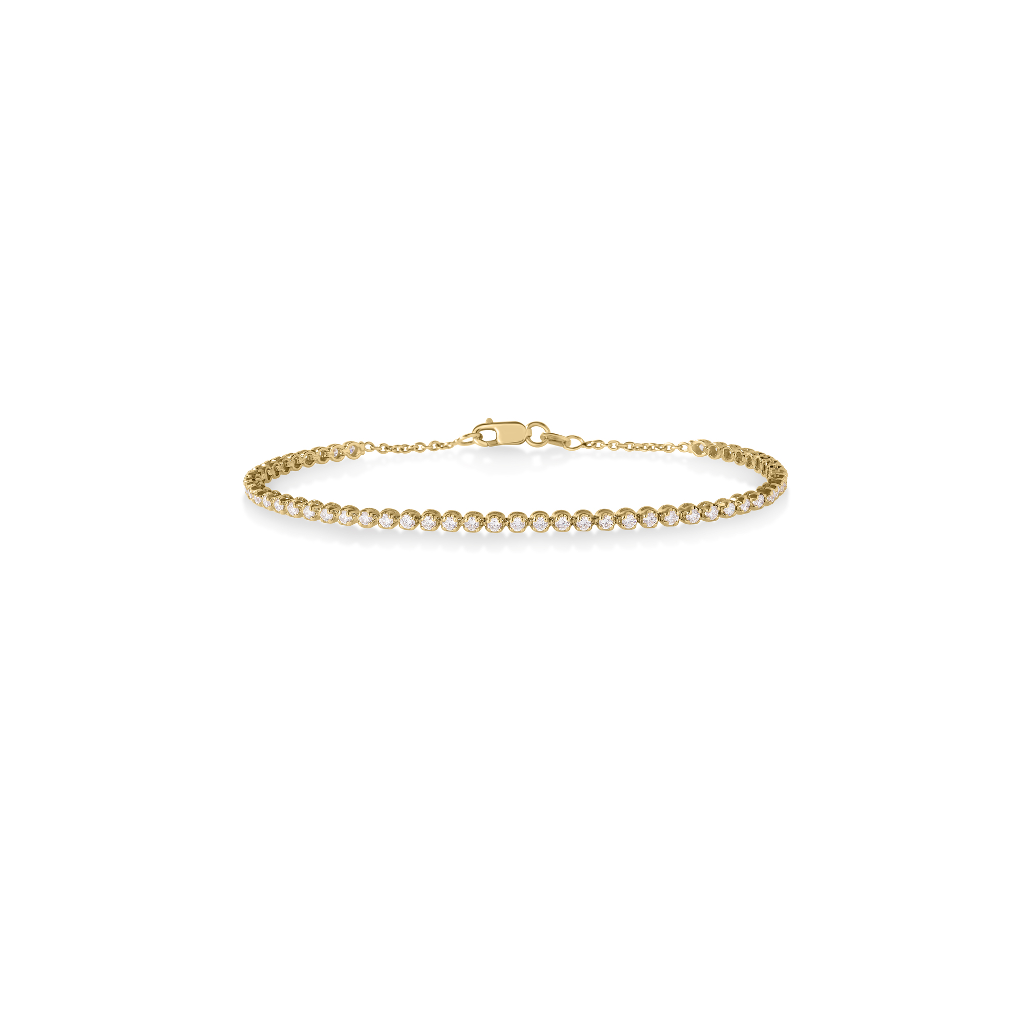 Roberto Coin 18K Yellow Gold Classic Diamond Tennis Bracelet
