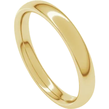 18K Yellow Gold 3mm Wedding Band