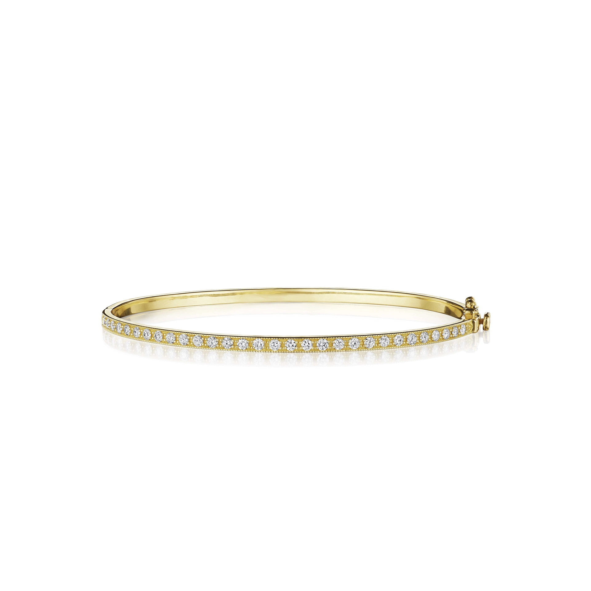 18Y P.PREVILLE DIAMOND BANGLE BRACELET - 5629