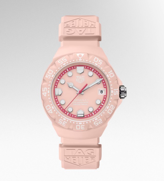 TAG HEUER FORMULA 1 SOLARGRAPH 38MM PINK DIAL STRAP