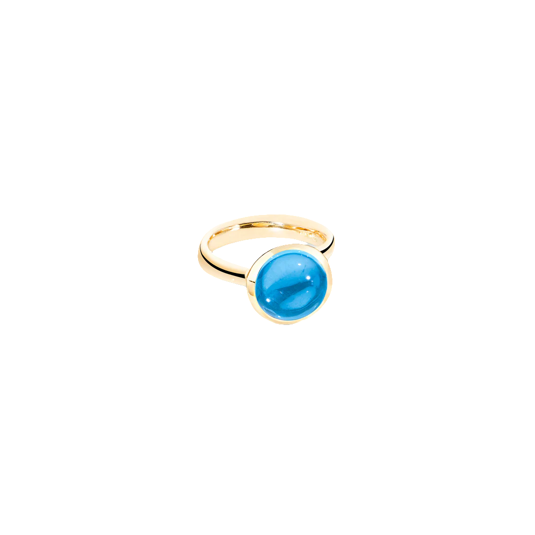 Tamara Comolli 18K Yellow Gold Bouton Large Swiss Topaz Ring