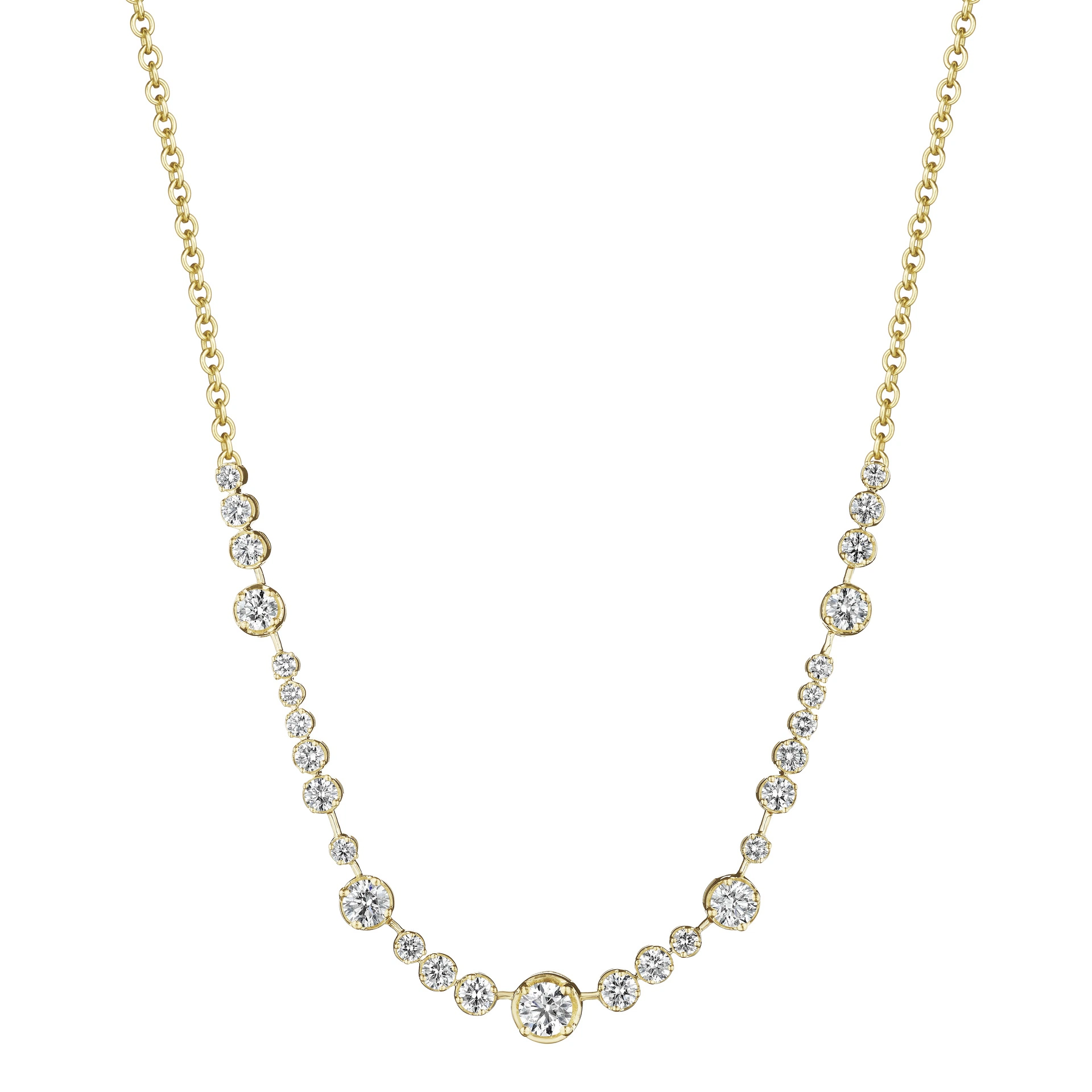 Penny Preville 18K Yellow Gold Petite Twilight Diamond Necklace
