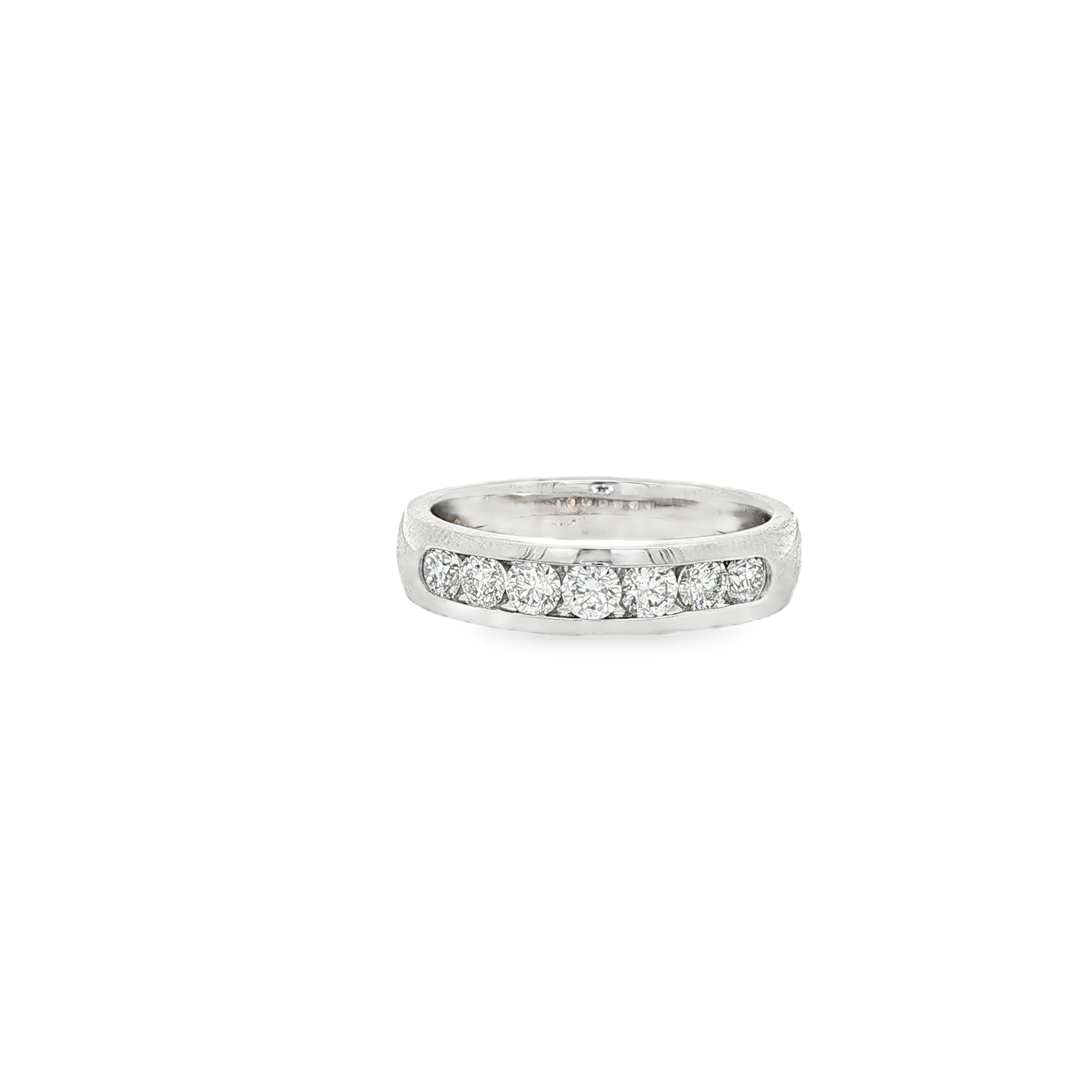 18K White Gold Diamond Band - 8207GW