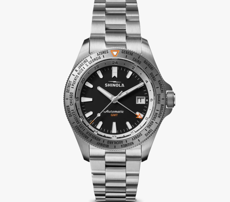 SHINOLA MONSTER 40MM AUTO GMT WORLDTIMER BRACELET - S0120315240
