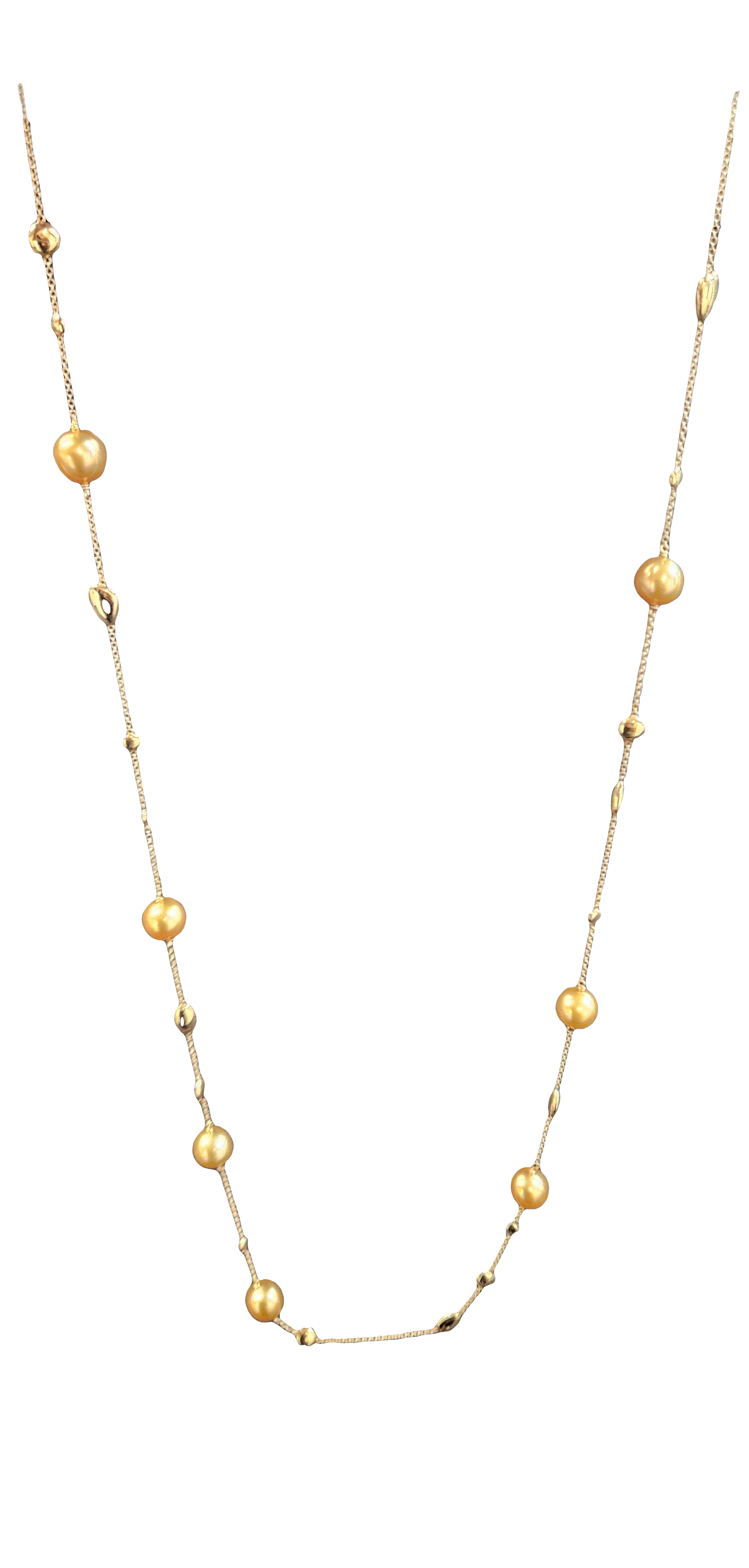 Jewelmer 18K Yellow Gold Golden South Sea Pearl Necklace