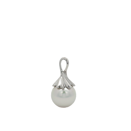 Jewelmer 18K White Gold Pearl Pendant - 6576