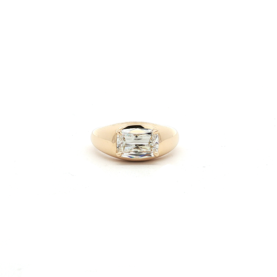 14K Yellow Gold Cushion Shape Diamond Ring - YZRG7A